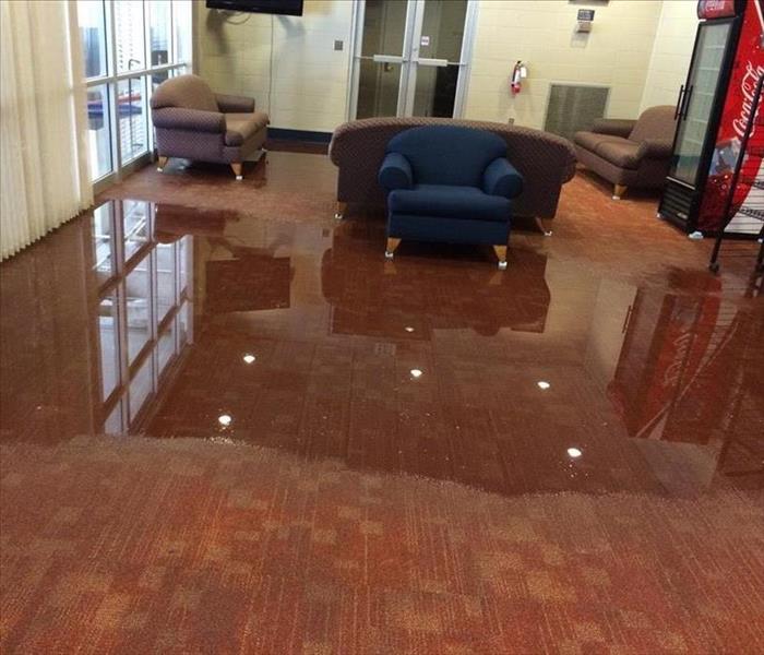 Standing water in business.